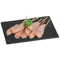 Brochettes de filet de poulet, nature