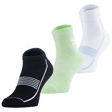 Calzini sportivi da donna/da uomo, confezione doppia, alti, blu/bianco, 35/38