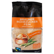 Brauner Rohzucker 0,5 kg, Fein