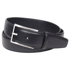 Herren Leder Gürtel, Schwarz, 95 cm