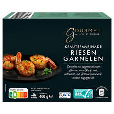 Riesengarnelen 400 g, Kräutermarinade