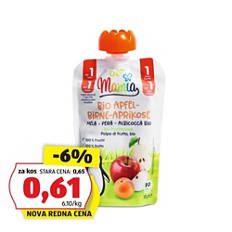 Bio sadni pire, jabolko-hruška-marelica