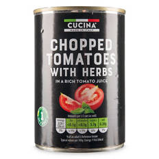 Chunky Chopped Tomatoes with Herbs in Tomato Juice