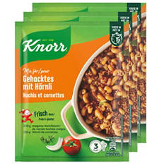 Mischungen, Trio, Ghacktes mit Hörnli