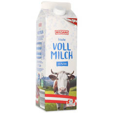 Frische Vollmilch 3,5% Fett
