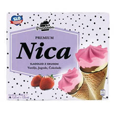 Korneti Nica, jagoda, vanilija, čokolada