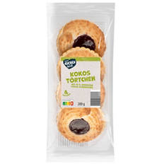 Feine Kleinkuchen, Kokos-Aprikose