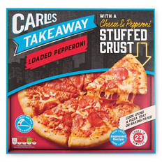 Stuffed Crust Loaded Pepperoni Pizza With Cheese & Pepperoni