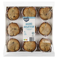 Gefüllte Mini Muffins 225 g, Vanille mit Schokoladenstü.