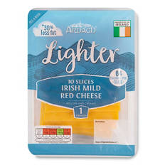 Lighter Irish Mild Red Cheese Slices 10 Pack