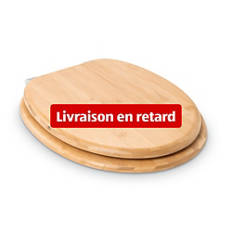 Siège de toilettes en bambou