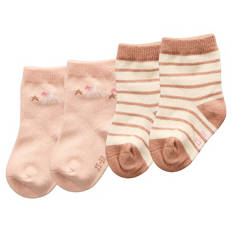 Baby Söckchen, 2er-Pack, beige, 15/18
