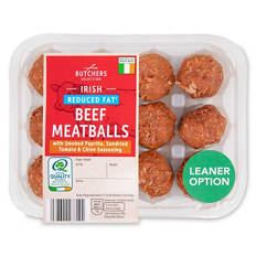 Irish Reduced Fat Beef Meatballs with Smoked Paprika, Sundried Tomato & Chive Seasoning