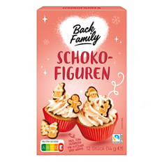 Schokodekoraufleger Weinachtsmotive