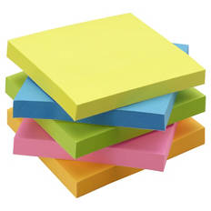 Haftnotizensortiment, Würfel, Mehrfarbig