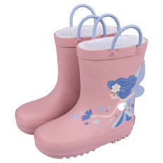 Kleinkinder Gefütterte Regenstiefel, Rosa Fee, 23