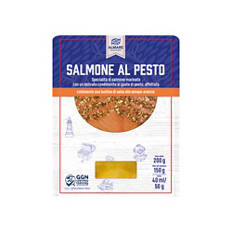Salmone marinato con senape e arancia
