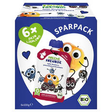 Quetschi 100 g, Apfel, Blaubeere, Johannisbeere & Brombeere