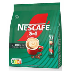 3in1 instant kávé, strong nescafé, 10 darab