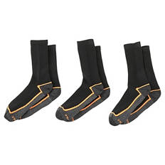 Damen und Herren Arbeitsocken 3er-Pack, Orange, 35/38