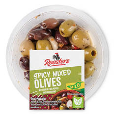 Olives, Garlic, Chargrilled Peppers & Mushrooms