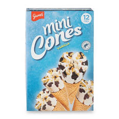 Mini Vanila Ice Cream Cones 12 Pack