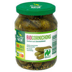 Bio-Gurkenvariationen 330 g, Cornichons