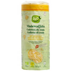 Maiswaffeln, mit Meersalz