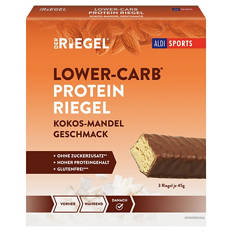 Lower Carb Protein Riegel 3 x 45 g, Kokos-Mandel