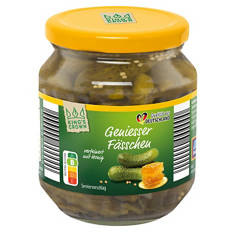 Genießerfässchen Gurken 300 g, Honig