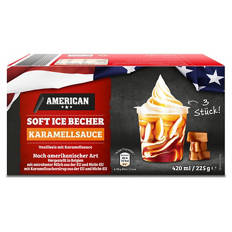 Amerikanisches Soft Eis, Vanille-Caramel