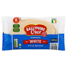 Handmade White Pitta Breads 6 Pack