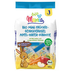 Bio-Mini Früchteriegel 100 g, Hafer-Karotte