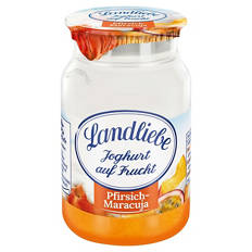Joghurt auf Frucht 150 g, Pfirsich-Maracuja