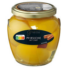 Gourmet Pfirsiche/Birne 580 ml, Pfirsiche Cinnamon