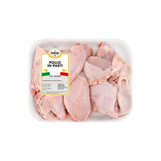 Pollo in parti