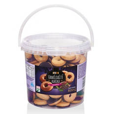 Vödrös sütemény, mini vaníliaízű karika,  800 g
