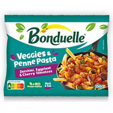 Tésztaétel, cukkinis-padlizsános-koktélparadicsomos penne, 550 g
