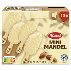 Mini Stieleis Mandel 600 ml, Weiße Schokolade