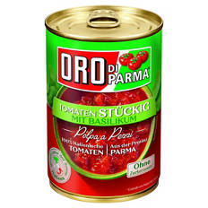 Tomaten 400 g, 4-fach, stückig Basilikum