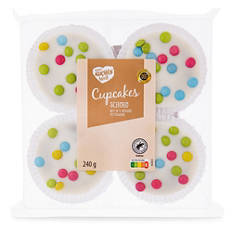 Cupcakes, Schokolade mit weisser Glasur