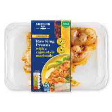 Marinated Raw King Prawns with a Cajun Style Marinade