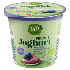 Bio-Fruchtjoghurt 150 g, Heidelbeer-Holunder