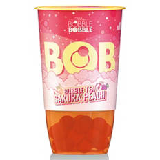 Bubble tea, őszibarack és licsi, 0,36 l
