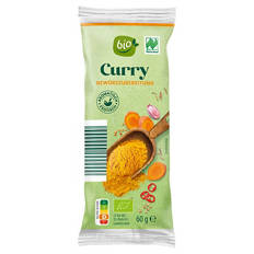 Bio-Gewürze im Nachfüllbeutel 60 g, Curry