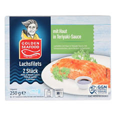 Filetti di salmone marinati, salsa teriyaki