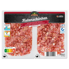 Schinkenwuerfel-Sortiment 250 g, Katenschinken