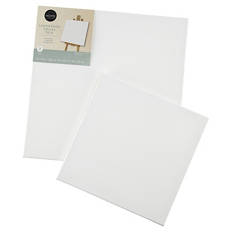 Blanko-Leinwand, Weiß, 2er-Set, 30 x 30 cm, 40 x 40 cm