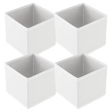 Textile Ordnungsboxen, Weiß, Mixed Set, 4er-Set