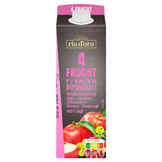 Mehrfruchtdirektsaft 1 l, Apfel, Schwarze Johannisbeere, Himbeere & Traube